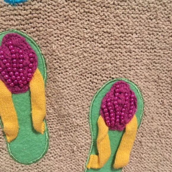 Women’s ‘Flip-Flop’ Patterned BellePointe Vest - Size Large - Picture 3 of 8